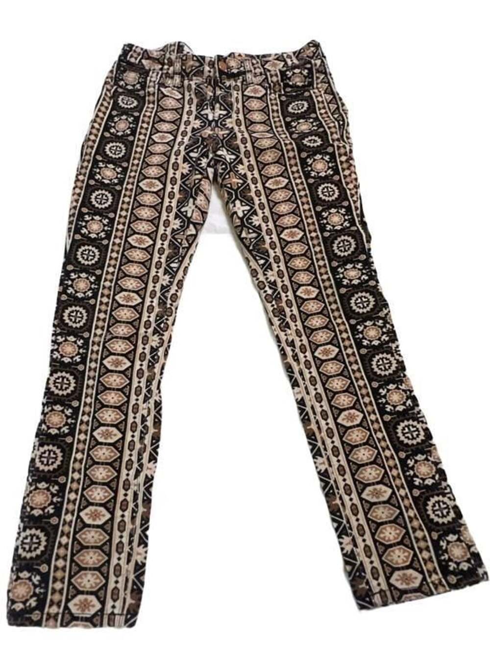 Pilcro and the Letterpress Serif Printed Corduroy Pants Size 30P Southwestern